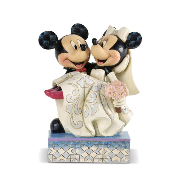 Jim Shore Disney Traditions - Mickey And Minnie Wedding - Congratulations  16.5cm
