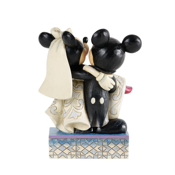 Jim Shore Disney Traditions - Mickey And Minnie Wedding - Congratulations  16.5cm