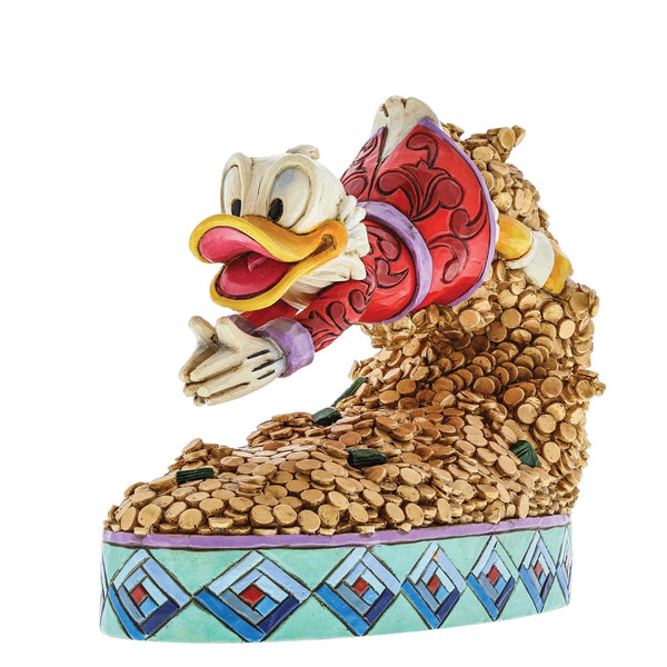 Jim Shore Disney Traditions - Scrooge Diving Into Money 12.5cm