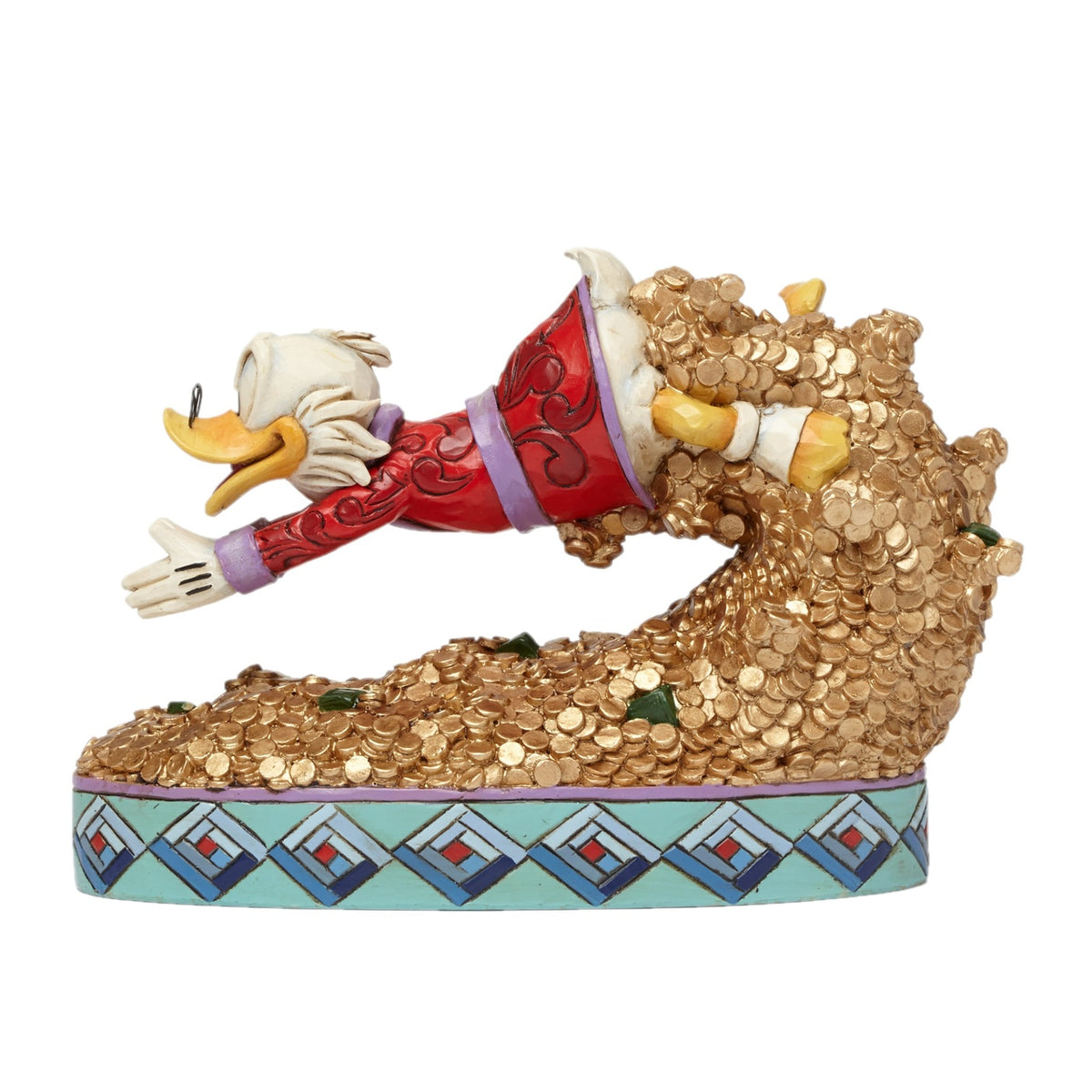 Jim Shore Disney Traditions - Scrooge Diving Into Money 12.5cm