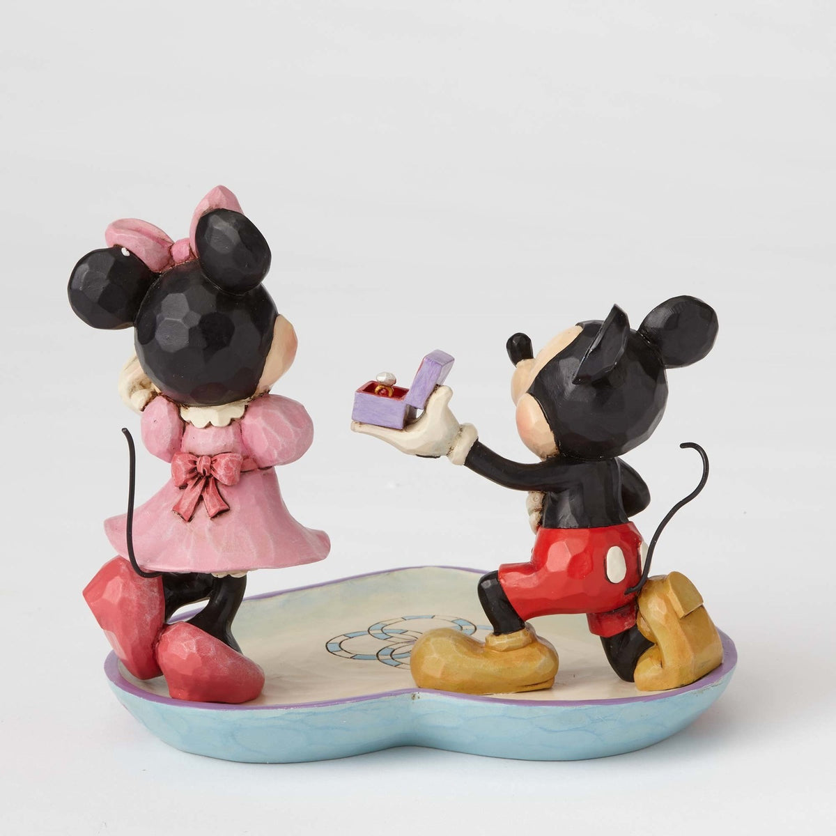 Jim Shore Disney Traditions - Mickey And Minnie Mouse - Mickey Proposing To Minnie