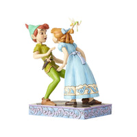 Jim Shore Disney Traditions - Peter Wendy And Tinkerbell - An Unexpected Kiss