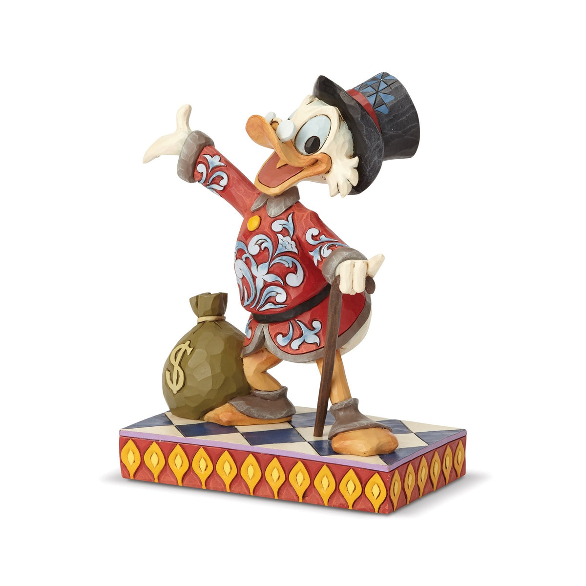 Jim Shore Disney Traditions - Duck Scrooge - Scrooge With Money Bank