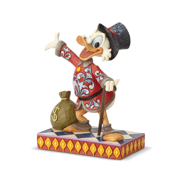 Jim Shore Disney Traditions - Duck Scrooge - Scrooge With Money Bank