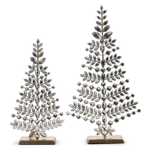 Deck The Halls Tree Clear Gem Set/2