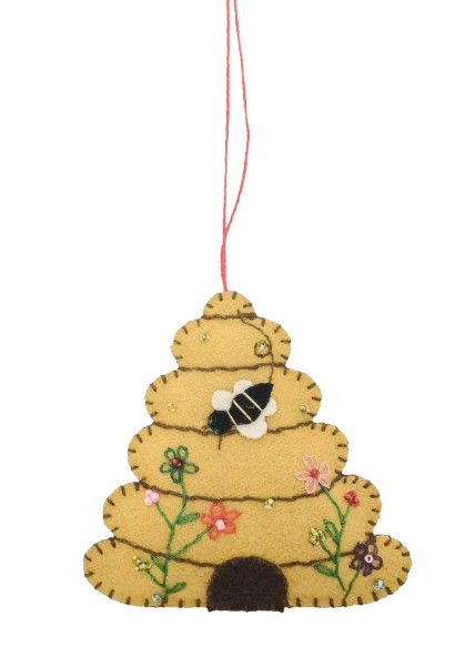 Decoration Beehive Fabric Hanging Yellow Fabric