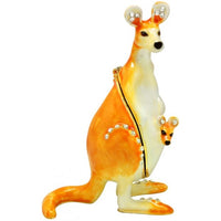 Trinket Box Kangaroo Family 