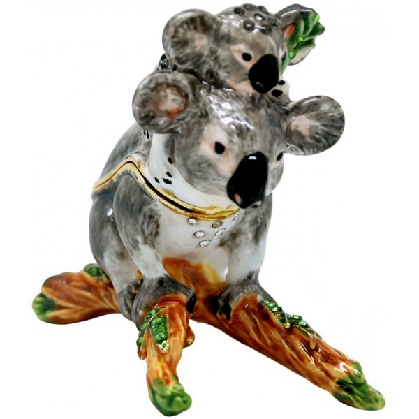 Trinket Box Koala Family