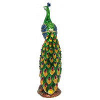Trinket Box Peacock On Trunk