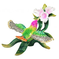 Trinket Box Hummingbird Green