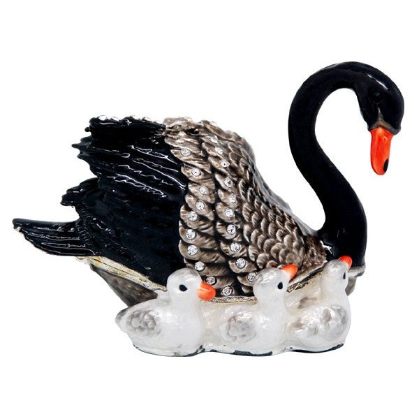 Trinket Box Black Swan