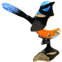 Trinket Box Blue Wren 