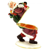 Xmas Trinket Box Santa With Giftbag