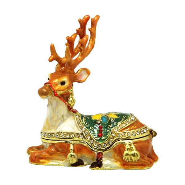 Xmas Trinket Box Reindeer