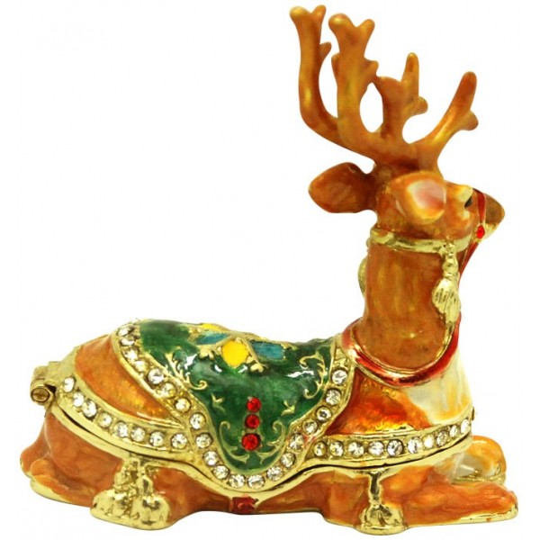 Xmas Trinket Box Reindeer