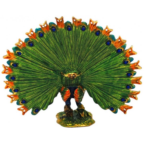 Trinket Box Peacock - Fantail
