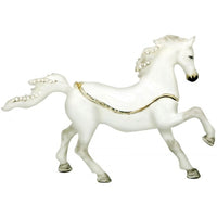 Trinket Box Arabian Horse - White