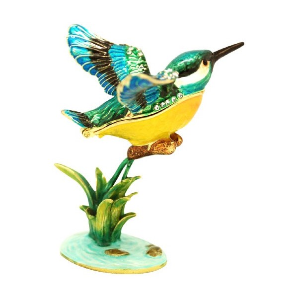 Trinket Box Flying Kingfisher