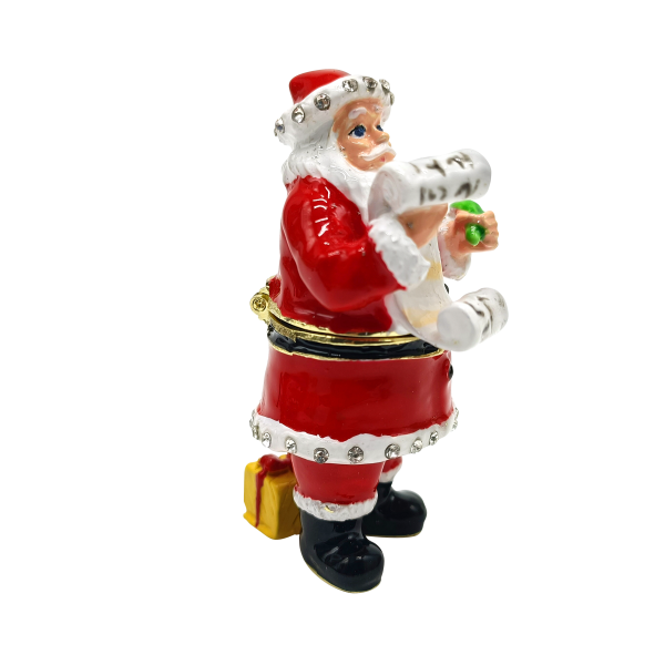 Xmas Trinket Box Santa List 