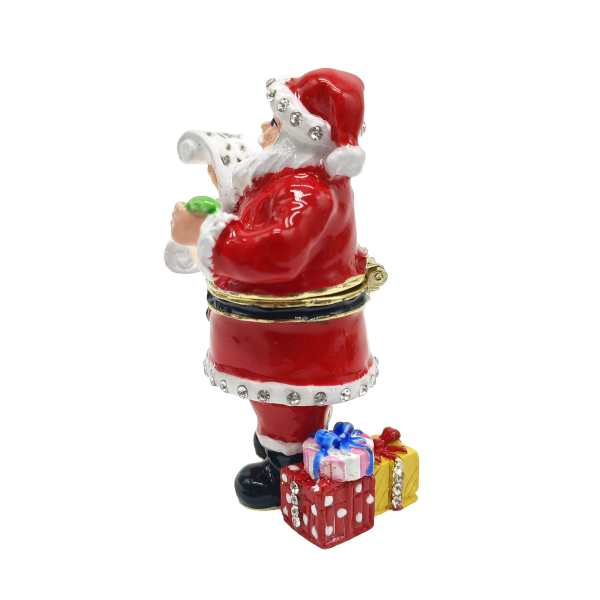 Xmas Trinket Box Santa List 