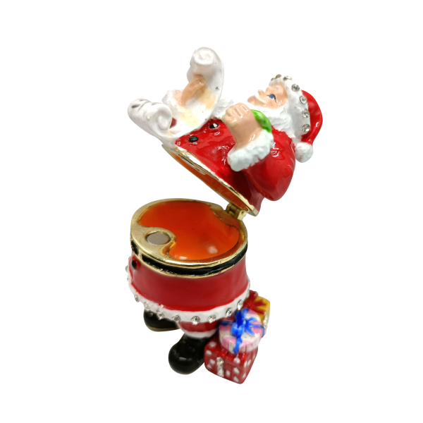 Xmas Trinket Box Santa List 