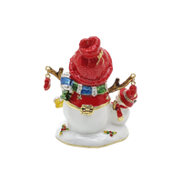 Xmas Trinket Box Snowman & Baby