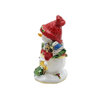 Xmas Trinket Box Snowman & Baby