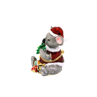 Xmas Trinket Box Koala With Xmas Tree