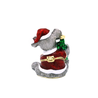 Xmas Trinket Box Koala With Xmas Tree