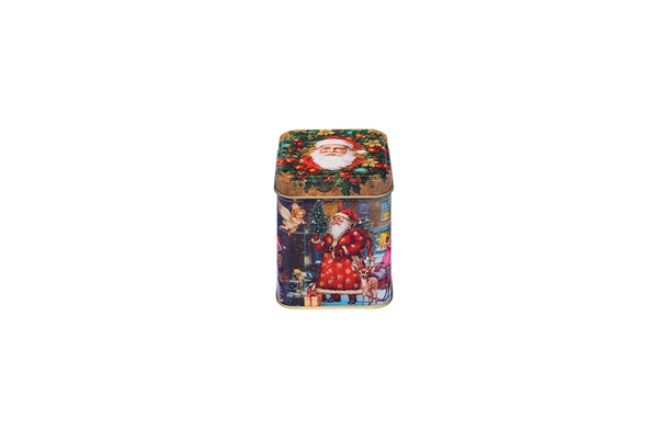 Christmas Tin Vintage Christmas 100g Square Tin 