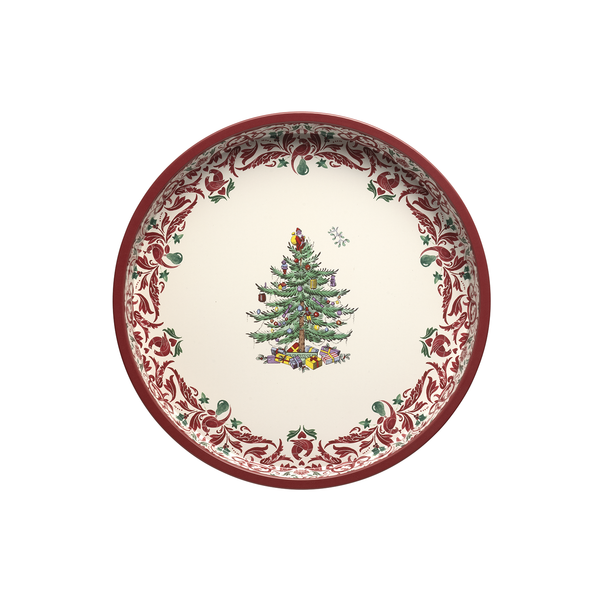 Christmas Tin Tray Spode Round