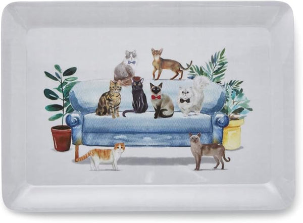 CURIOUS CATS LARGE TRAY 