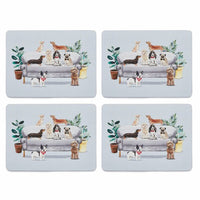 CURIOUS DOGS SET OF 4 PLACEMATS