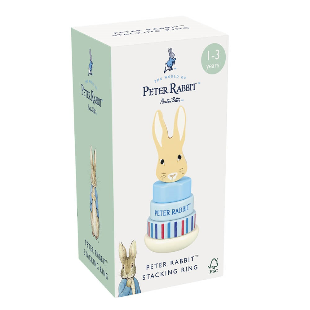 PETER RABBIT WOODEN STACKING RING