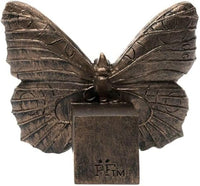 POTTY FEET ANTIQUE BRONZE BUTTERFLY 