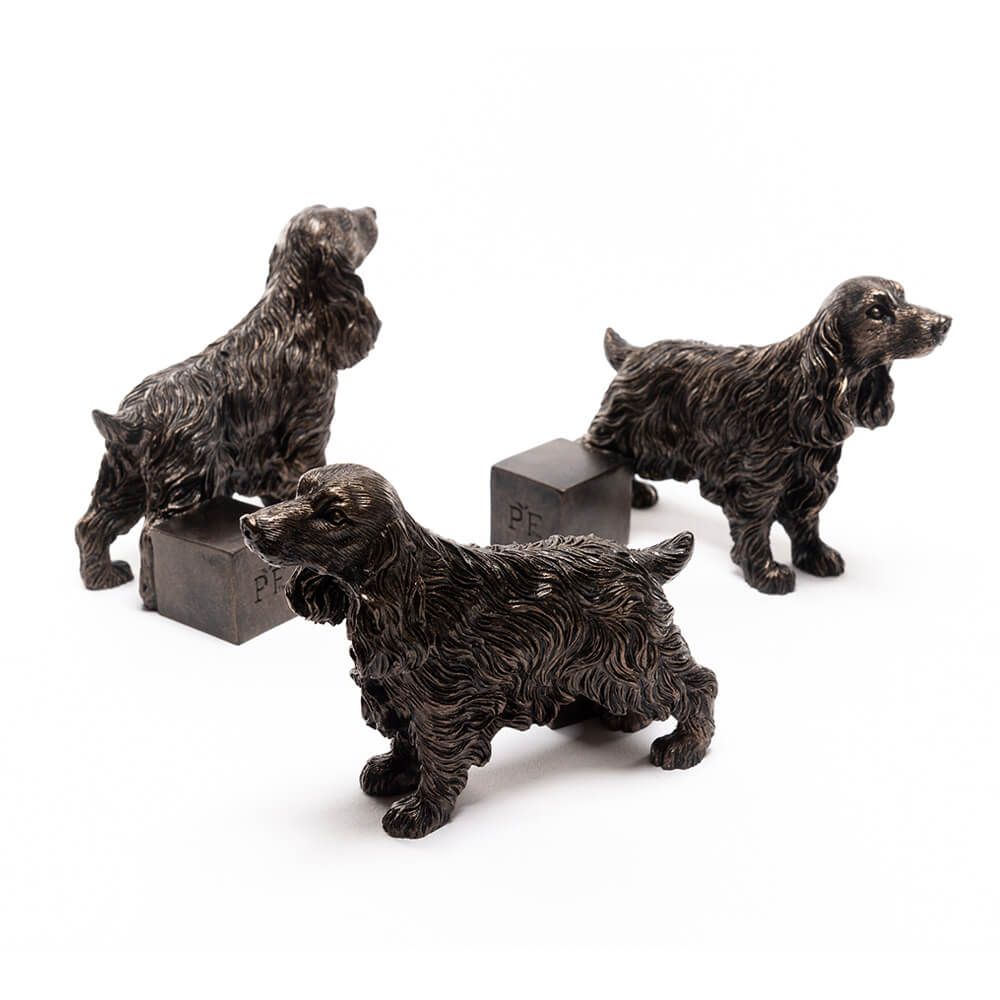 POTTY FEET ANTIQUE BRONZE COCKER SPANIEL 