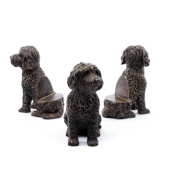 POTTY FEET ANTIQUE BRONZE COCKAPOO