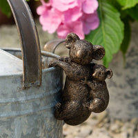 POT BUDDIES ANTIQUE BRONZE KOALA & JOEY 