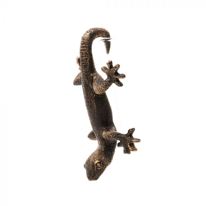 Pot Buddies Antique Bronze Gecko