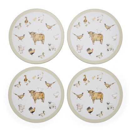 Buttercup Farm Placemats Round Set/4