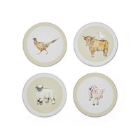 Buttercup Farm Coasters Round Set/4
