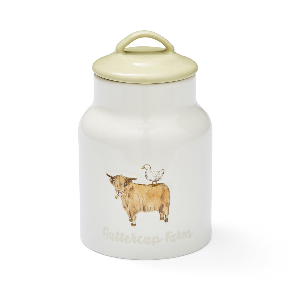 BUTTERCUP FARM TEA CERAMIC CANISTER