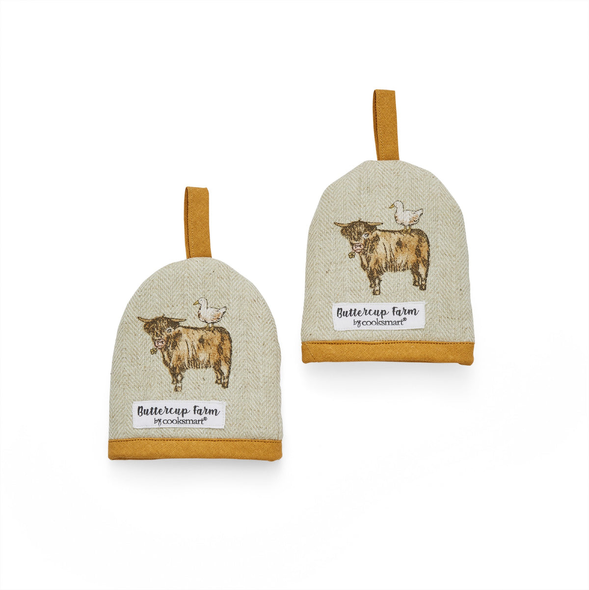 BUTTERCUP FARM EGG COSIES SET/2