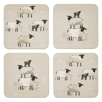 Highland Sheep Set Of 4 Coasters 