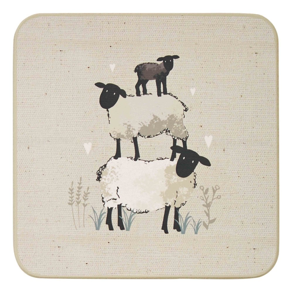 Highland Sheep Set Of 4 Coasters 