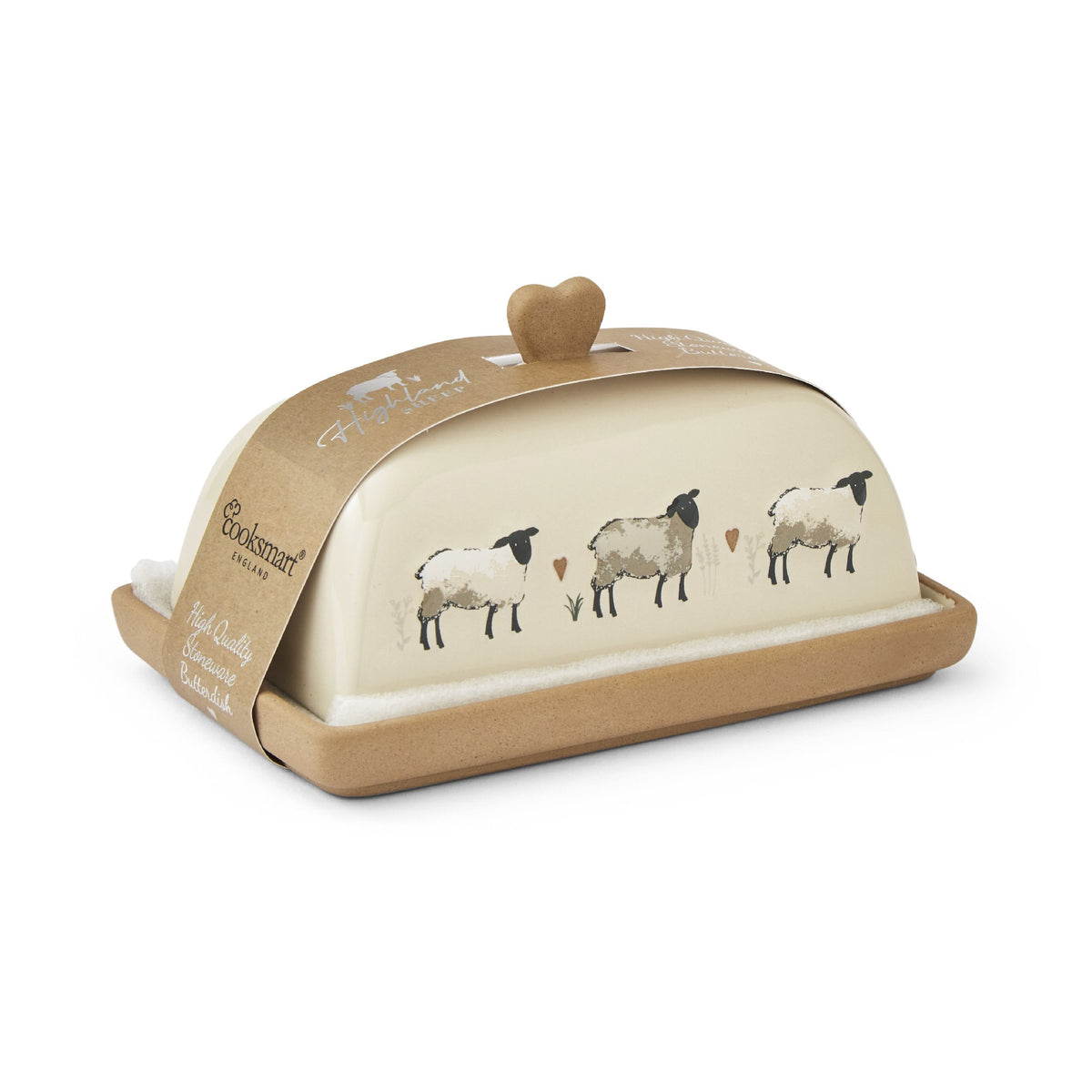 HIGHLAND SHEEP BUTTER DISH 