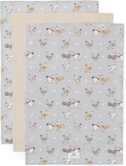 Hen House Lane 3 Pack Tea Towels