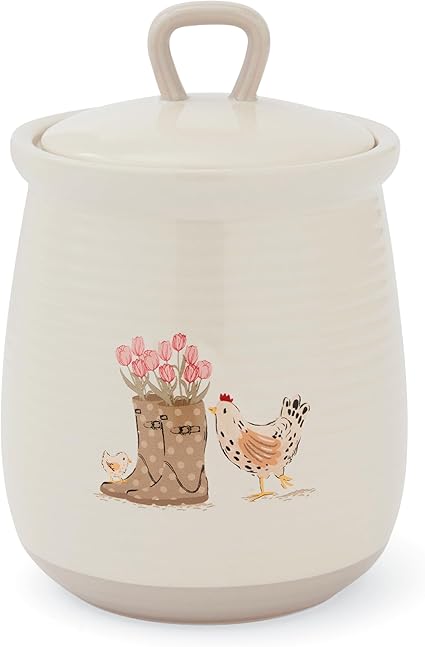 Hen House Lane Canister - Wellies & Hens
