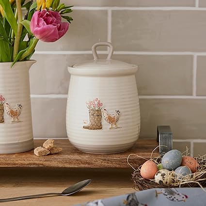 Hen House Lane Canister - Wellies & Hens
