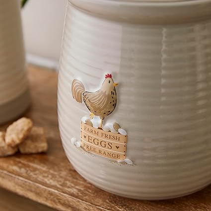 Hen House Lane Canister - Farm Fresh Eggs